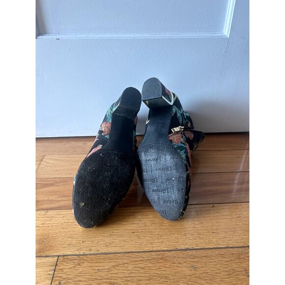 Floral Embroidered Ankle Boots – Black Multicolor size 9 - Picture 3 of 3